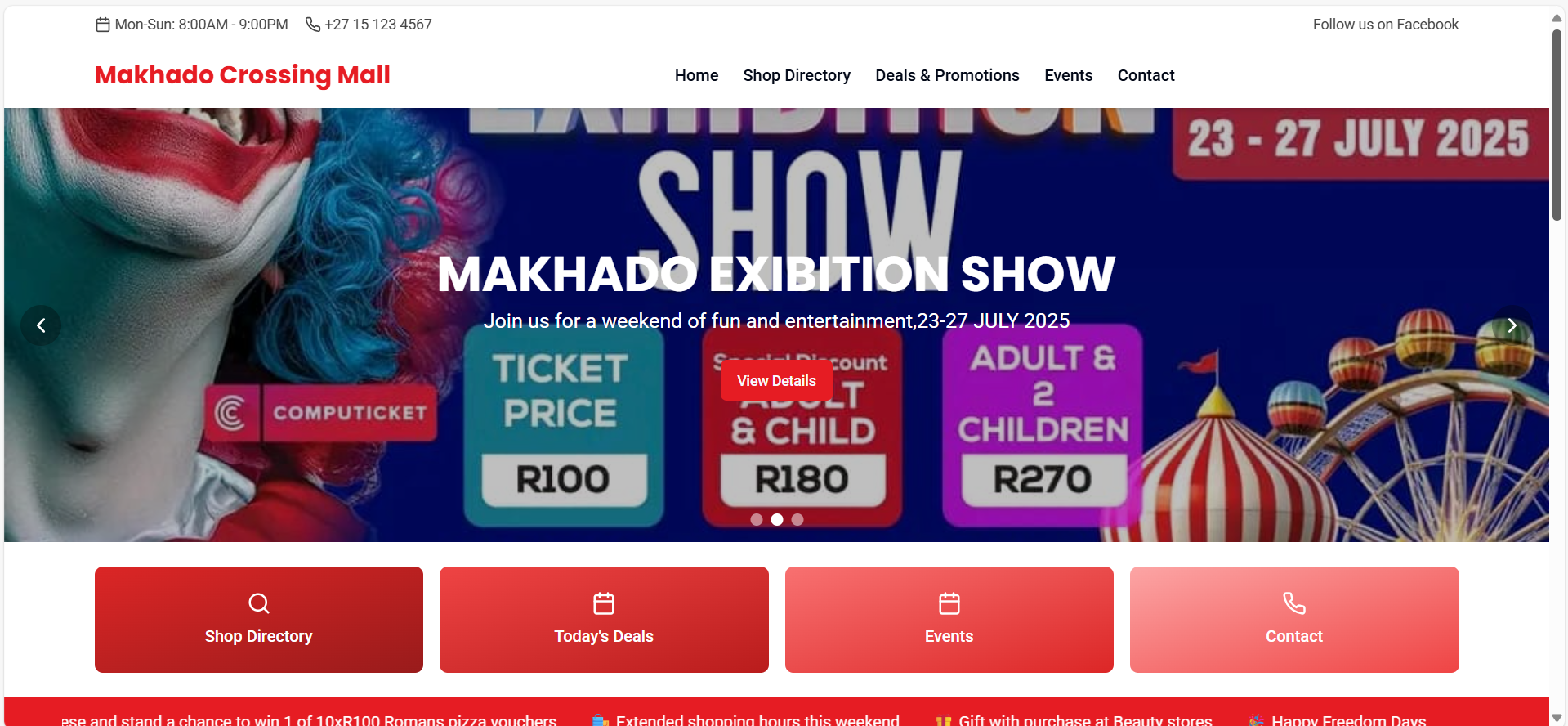 Makhado Crossing - Web Development project by KreativG Studio